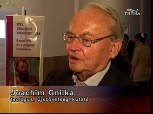 Lee más sobre el artículo Fallecimiento del biblista J. Gnilka